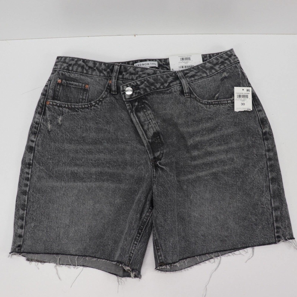 And Now This Criss Cross Shorts Womens Size 30 High Rise Tekin